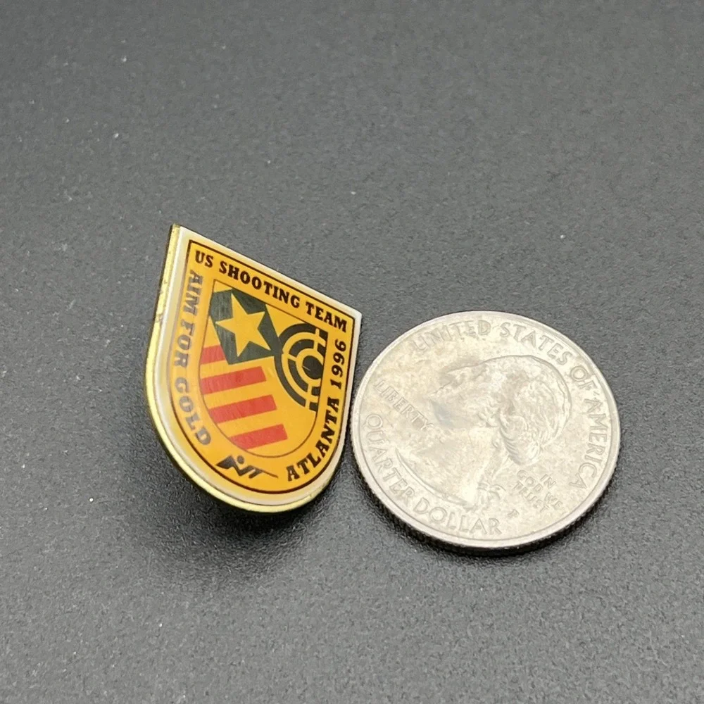 1996 Atlanta‎ Olympics US Shooting Team Aim For Gold Lapel Hat Pin